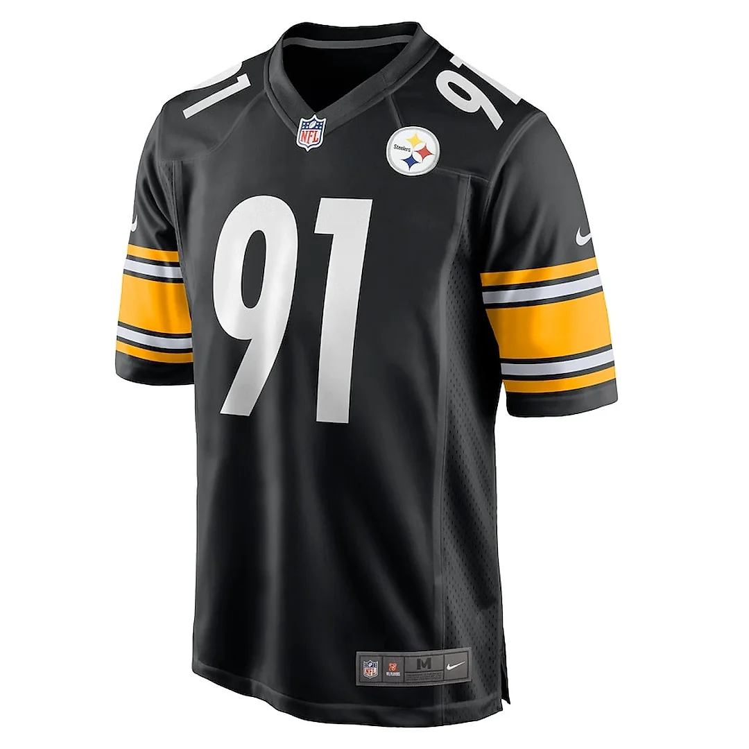 Zennovawear Preston Smith 91 Pittsburgh Steelers Game Men Jersey - Black