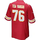 Zennovawear Prince Tega Wanogho 76 Kansas City Chiefs AFC Champions Patch Game Men Jersey - Red
