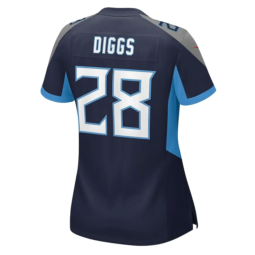 Zennovawear Quandre Diggs 28 Tennessee Titans Women's Game Jersey - Navy