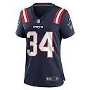 Zennovawear Quandre Mosely 34 New England Patriots Women Home Game Jersey - Navy