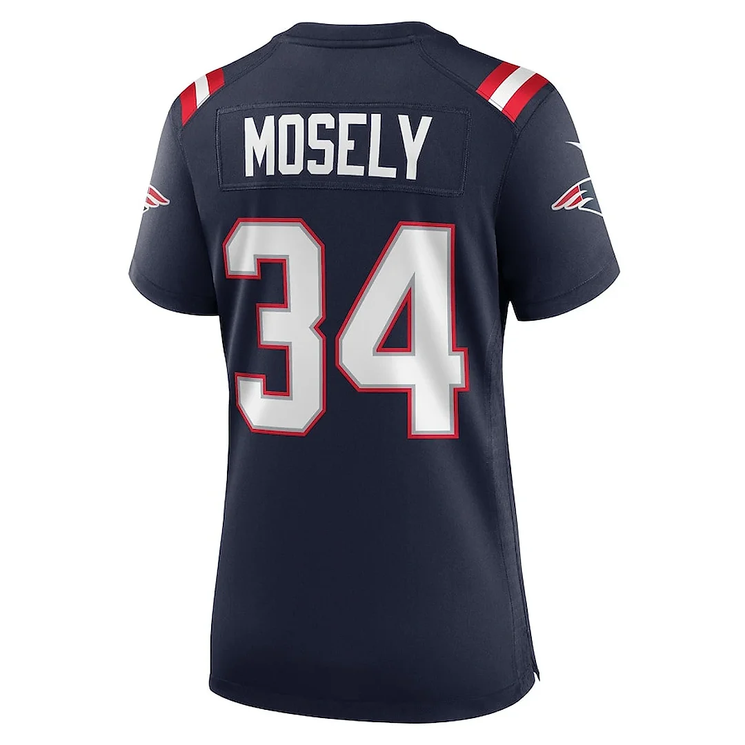Zennovawear Quandre Mosely 34 New England Patriots Women Home Game Jersey - Navy