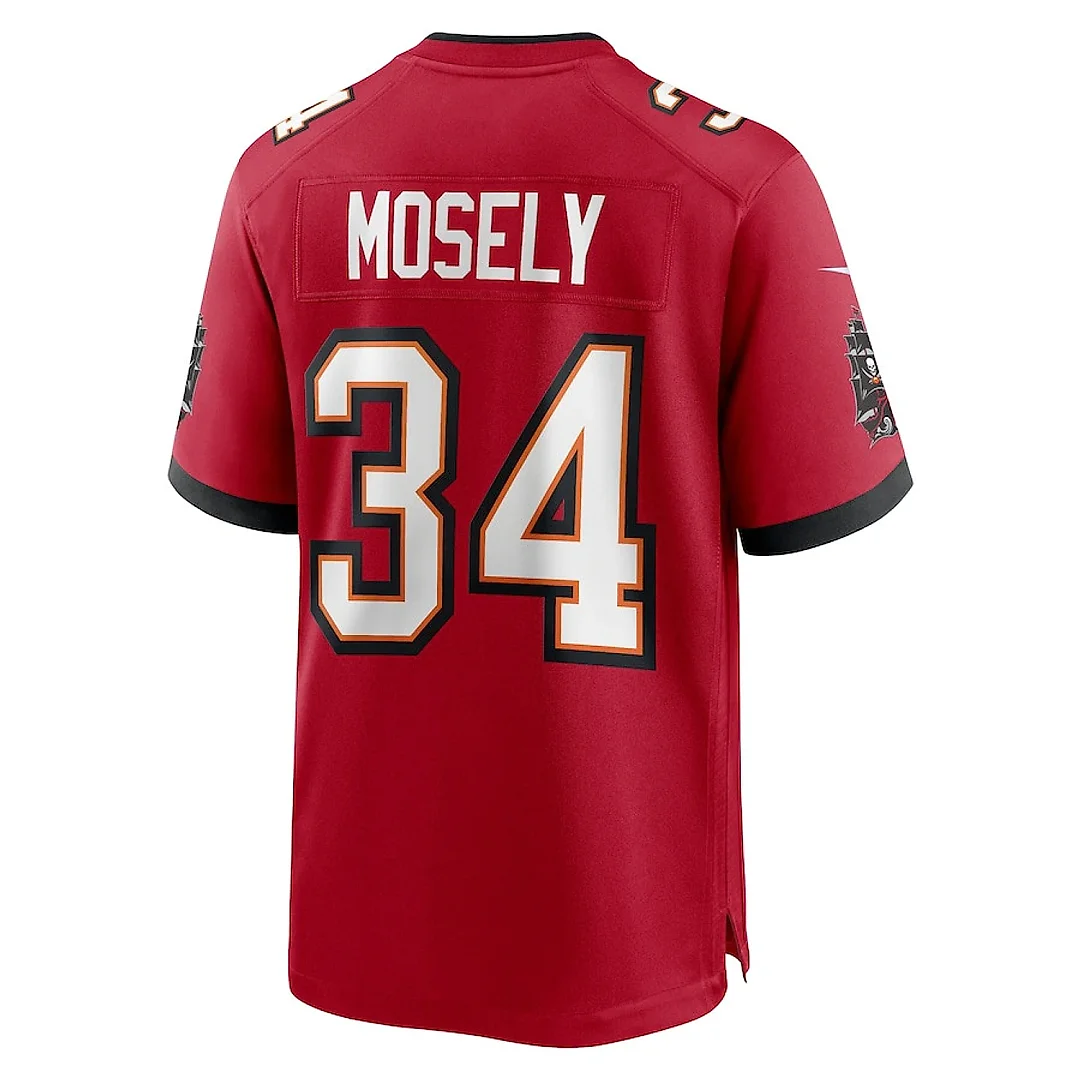 Zennovawear Quandre Mosely 34 Tampa Bay Buccaneers Game Men Jersey - Red
