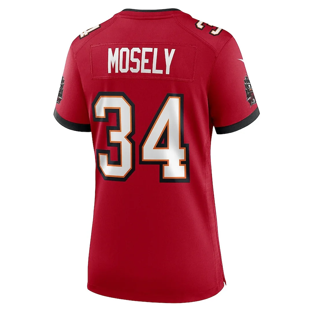 Zennovawear Quandre Mosely 34 Tampa Bay Buccaneers Women Game Jersey - Red