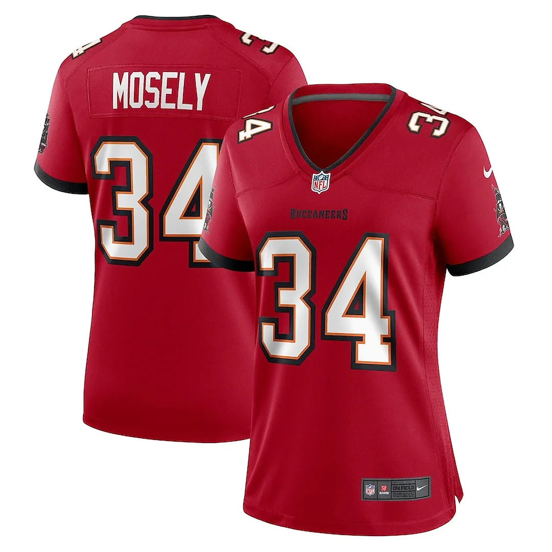 Zennovawear Quandre Mosely 34 Tampa Bay Buccaneers Women Game Jersey - Red