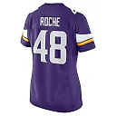 Zennovawear Quincy Roche 48 Minnesota Vikings Team Game Women Jersey - Purple