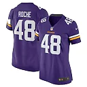Zennovawear Quincy Roche 48 Minnesota Vikings Team Game Women Jersey - Purple