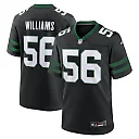 Zennovawear Quincy Williams 56 New York Jets Alternate Game Men Jersey - Legacy Black