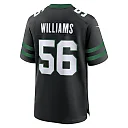 Zennovawear Quincy Williams 56 New York Jets Alternate Game Men Jersey - Legacy Black
