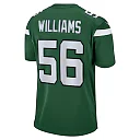 Zennovawear Quincy Williams 56 New York Jets Men Game Jersey - Gotham Green
