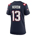 Zennovawear Quinn Nordin 13 New England Patriots Women Game Jersey - Navy