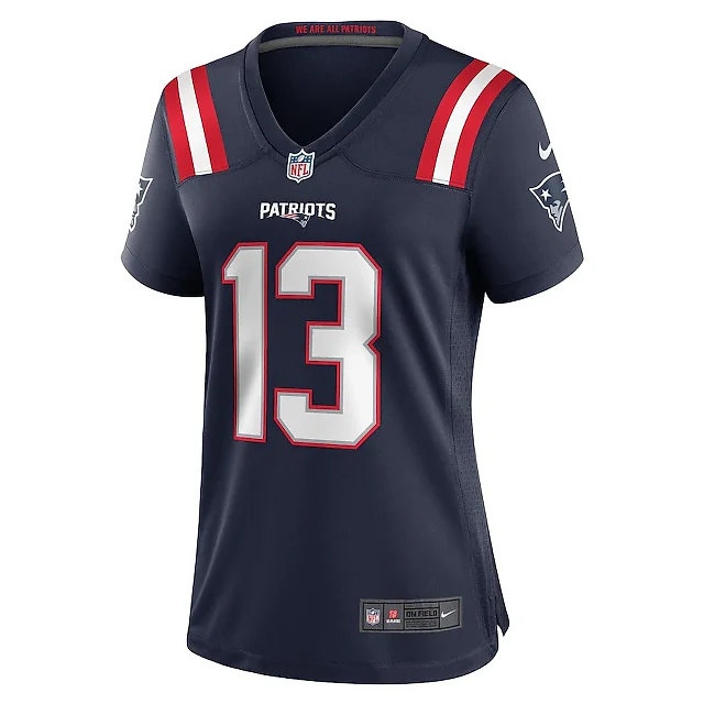 Zennovawear Quinn Nordin 13 New England Patriots Women Game Jersey - Navy