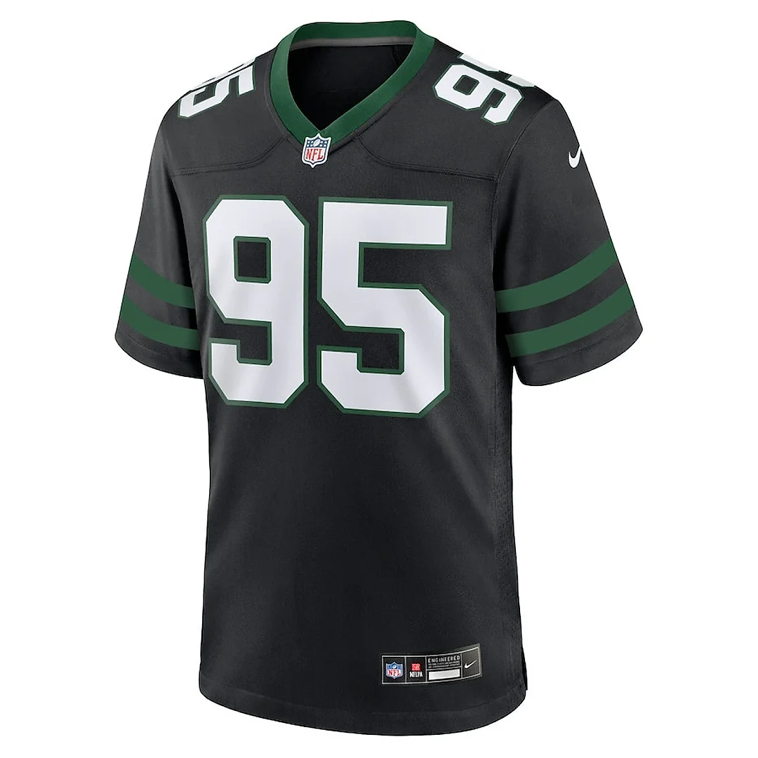 Zennovawear Quinnen Williams 95 New York Jets Alternate Game Jersey - Men, Legacy Black