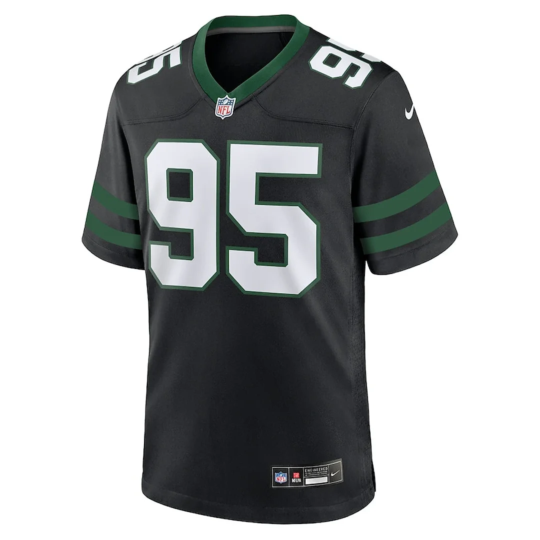 Zennovawear Quinnen Williams 95 New York Jets Alternate Game Men Jersey - Legacy Black