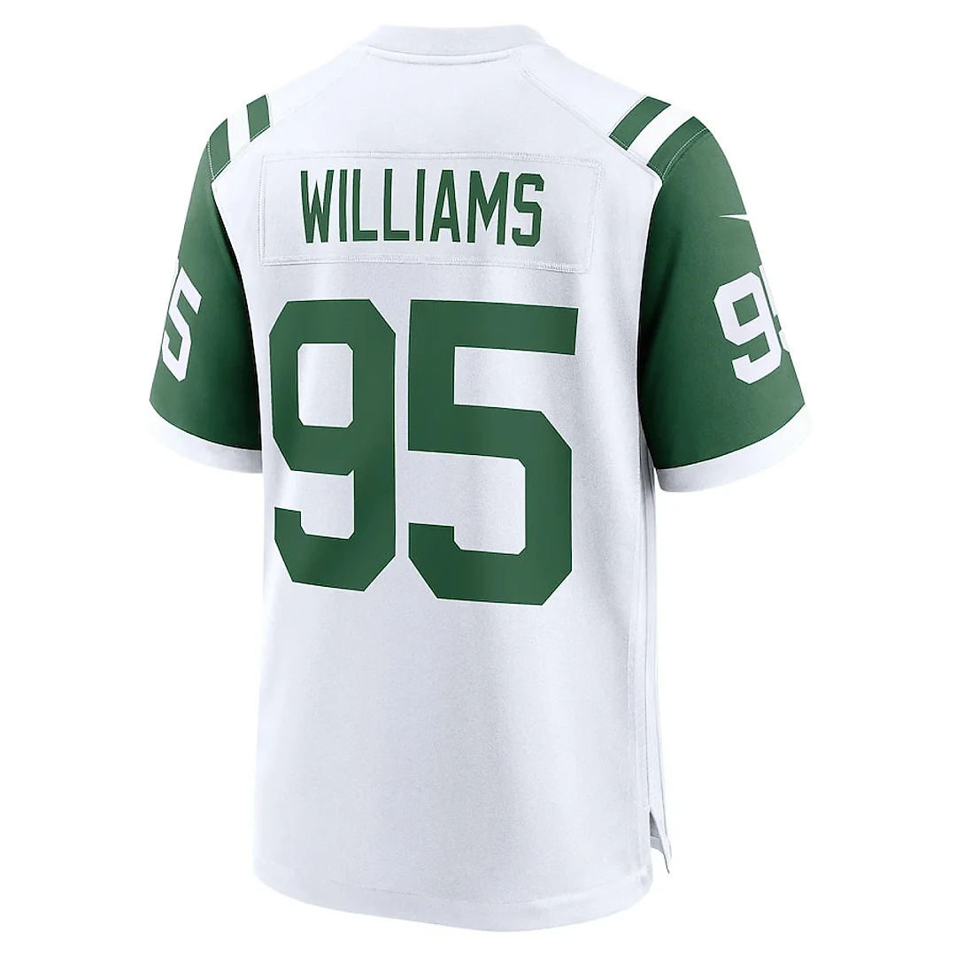 Zennovawear Quinnen Williams 95 New York Jets Classic Alternate Game Men Jersey - White