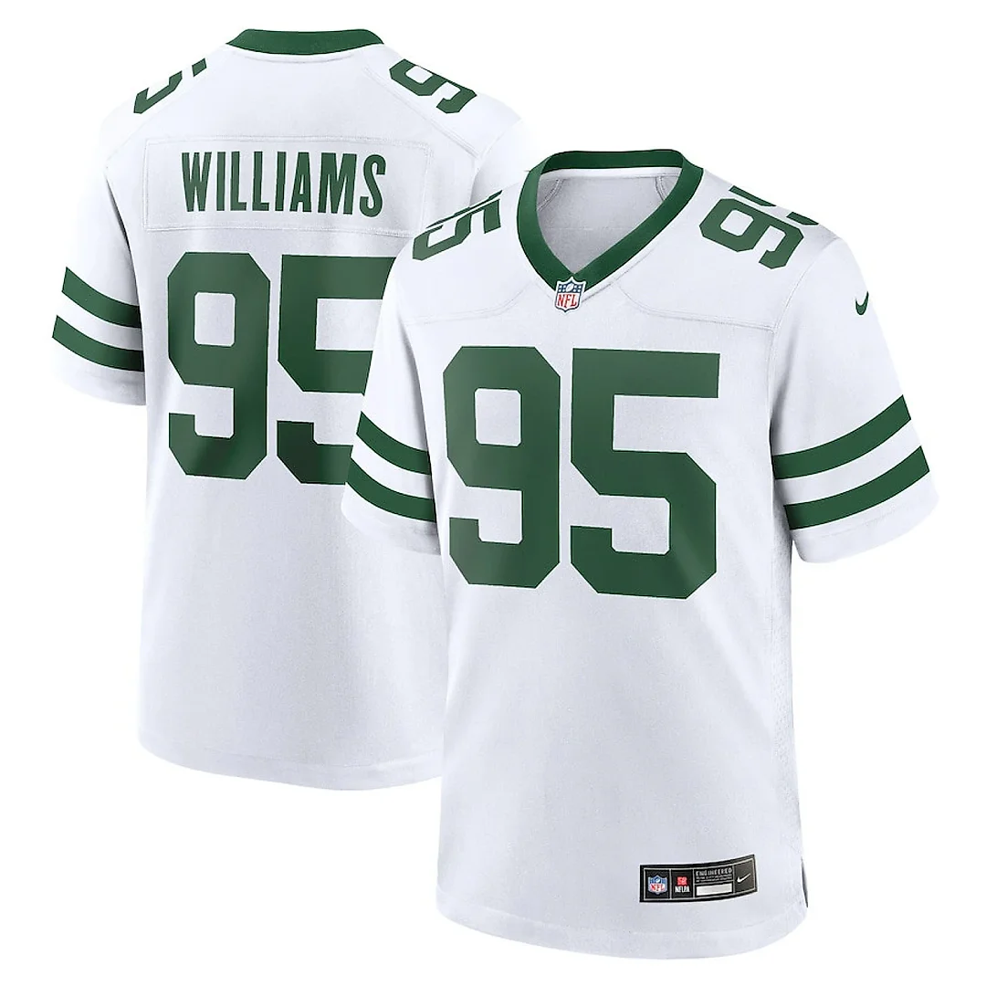 Zennovawear Quinnen Williams 95 New York Jets Game Jersey - Men, Legacy White