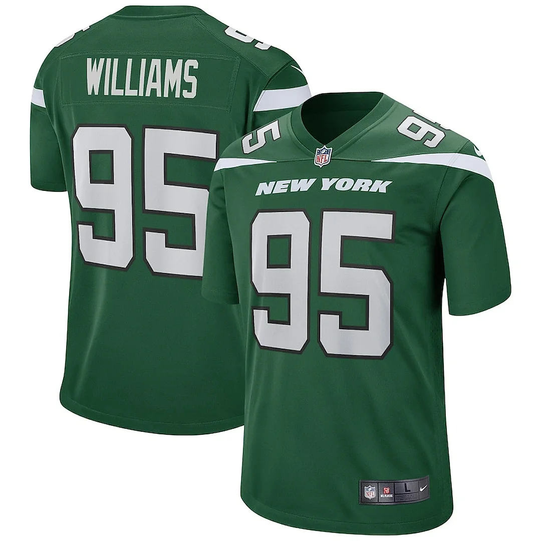 Zennovawear Quinnen Williams 95 New York Jets Men Game Jersey - Gotham Green