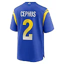 Zennovawear Quintez Cephus 2 Los Angeles Rams Team Game Men Jersey - Royal