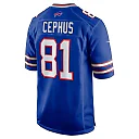 Zennovawear Quintez Cephus 72 Buffalo Bills Team Game Men Jersey - Royal