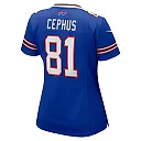Zennovawear Quintez Cephus 81 Buffalo Bills Women Team Game Jersey - Royal