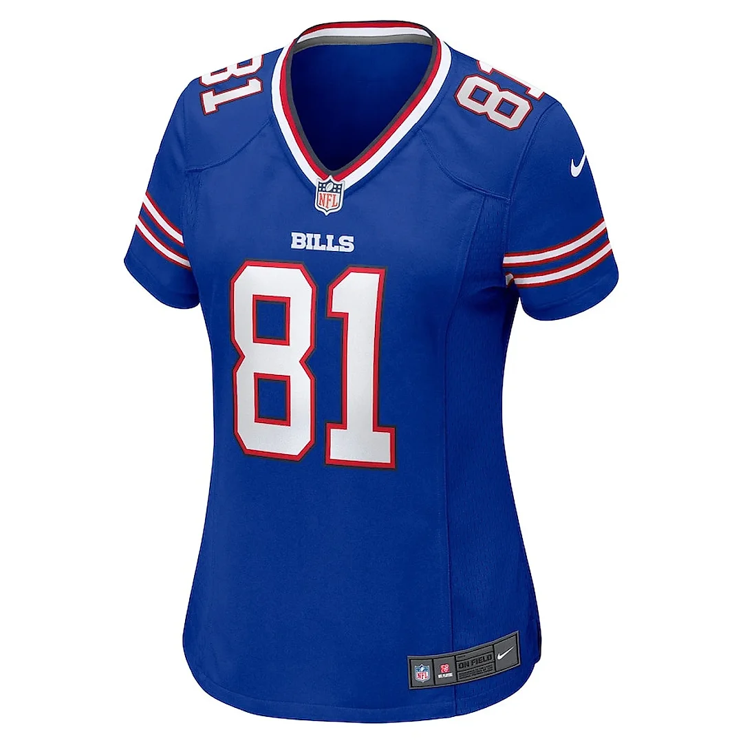 Zennovawear Quintez Cephus 81 Buffalo Bills Women Team Game Jersey - Royal