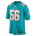 Zennovawear Quinton Bell 56 Miami Dolphins Game Men Jersey - Aqua