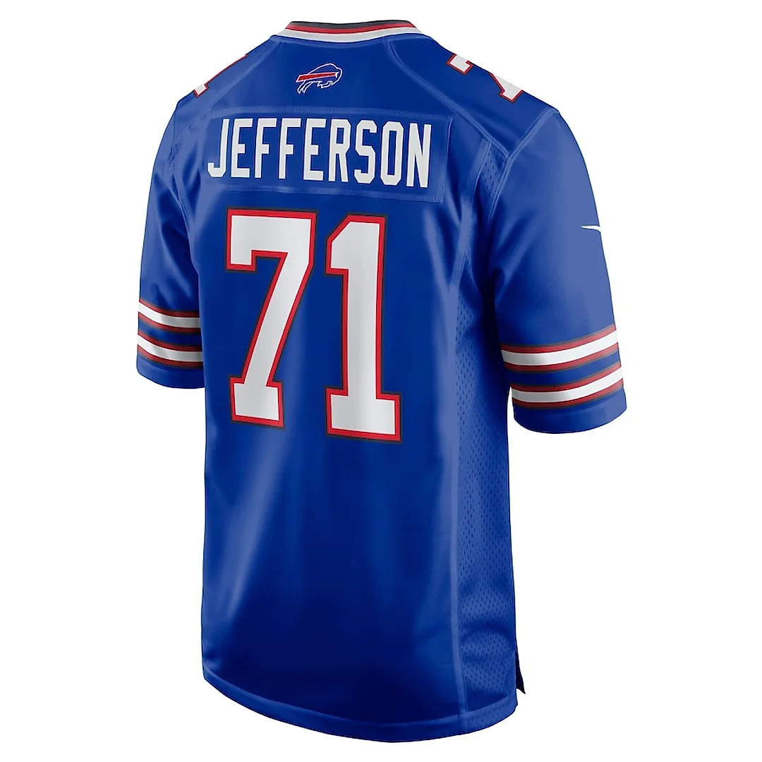 Zennovawear Quinton Jefferson 71 Buffalo Bills Game Men Jersey - Royal