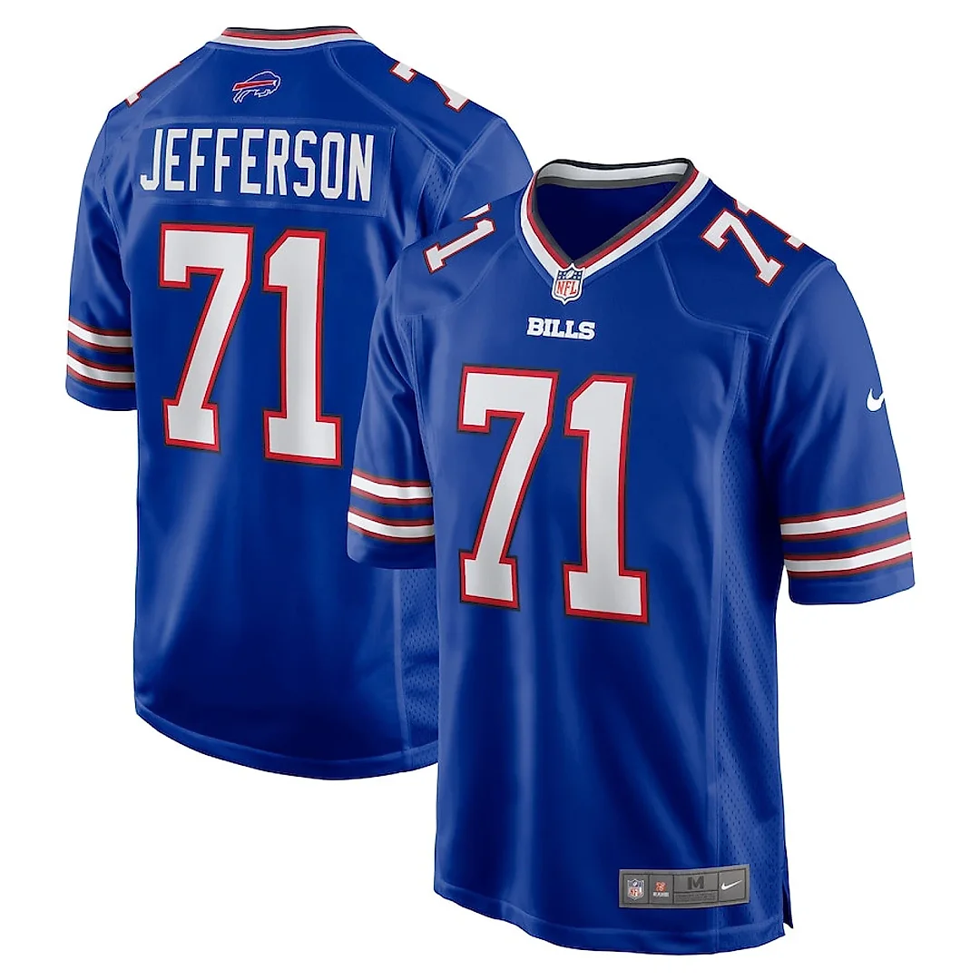 Zennovawear Quinton Jefferson 71 Buffalo Bills Game Men Jersey - Royal