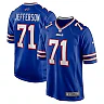 Zennovawear Quinton Jefferson 71 Buffalo Bills Game Men Jersey - Royal