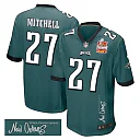 Zennovawear Quinyon Mitchell 27 Philadelphia Eagles Super Bowl LIX Champions Patch 'New Orleans - Where Passion Ignites' EMBROIDERED Game Men...