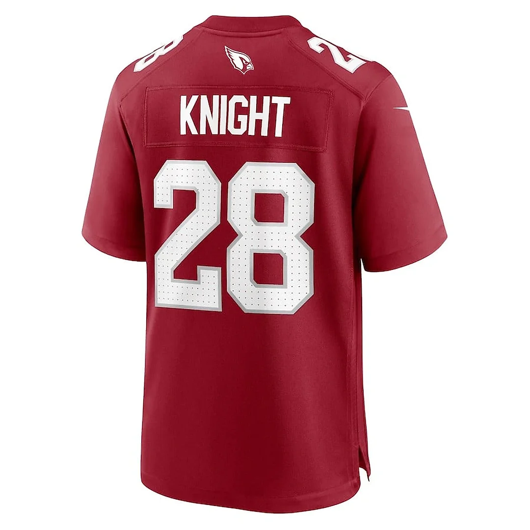 Zennovawear Qwuantrezz Knight 28 Arizona Cardinals Team Game Men Jersey - Cardinal