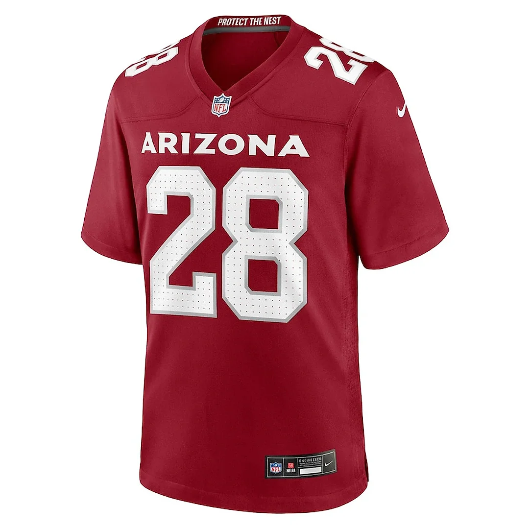 Zennovawear Qwuantrezz Knight 28 Arizona Cardinals Team Game Men Jersey - Cardinal