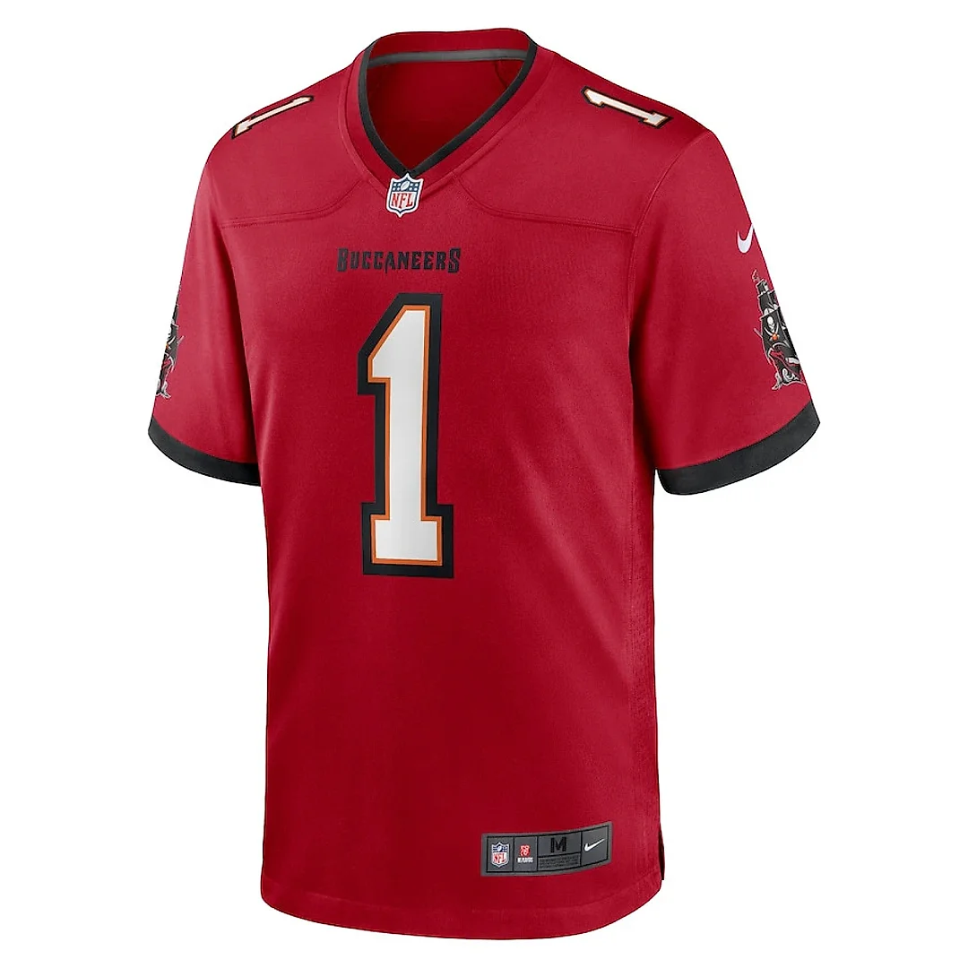 Zennovawear Rachaad White 1 Tampa Bay Buccaneers Men Game Jersey - Red