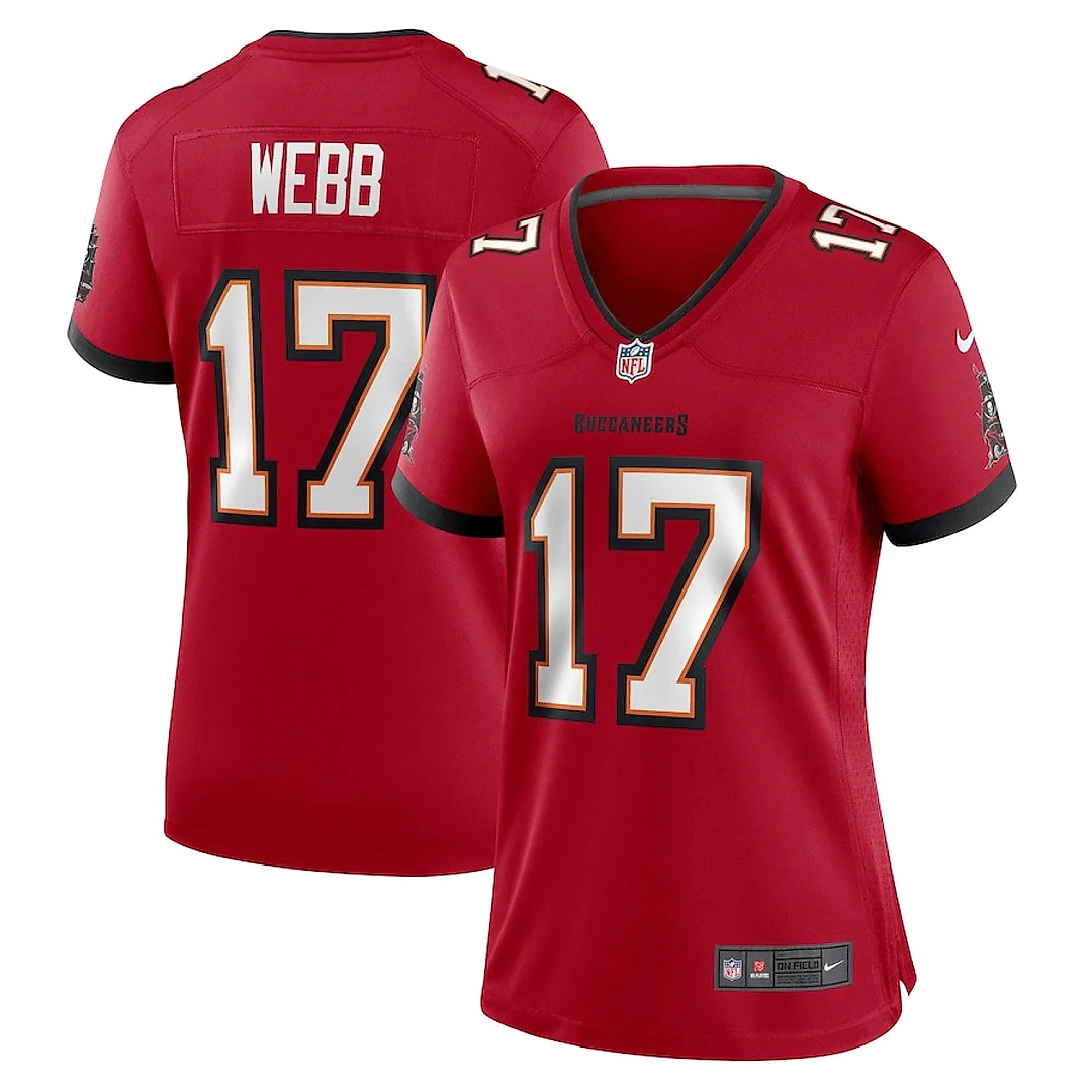 Zennovawear Raleigh Webb 17 Tampa Bay Buccaneers Women Game Jersey - Red