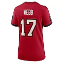 Zennovawear Raleigh Webb 17 Tampa Bay Buccaneers Women Game Jersey - Red