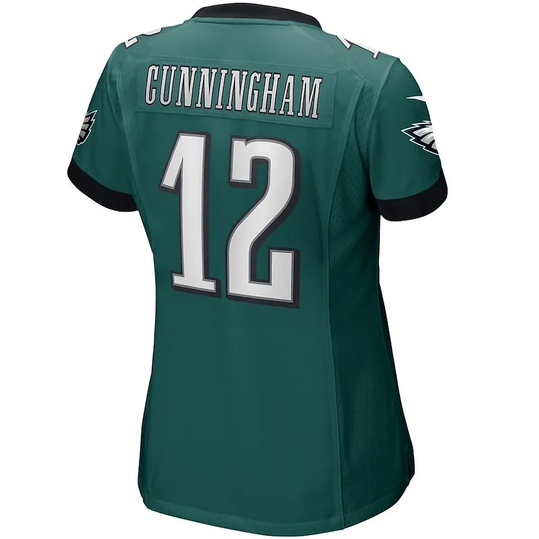 Zennovawear Randall Cunningham 12 Philadelphia Eagles Women's Game Retired Player Jersey - Midnight Green