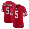 Zennovawear Randy Gregory 5 San Francisco 49ers Game Men Jersey - Scarlet