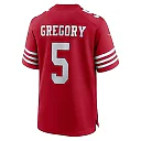 Zennovawear Randy Gregory 5 San Francisco 49ers Game Men Jersey - Scarlet