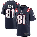 Zennovawear Randy Moss 81 New England Patriots Men Game Retired Jersey - Navy