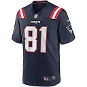 Zennovawear Randy Moss 81 New England Patriots Men Game Retired Jersey - Navy