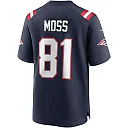 Zennovawear Randy Moss 81 New England Patriots Men Game Retired Jersey - Navy
