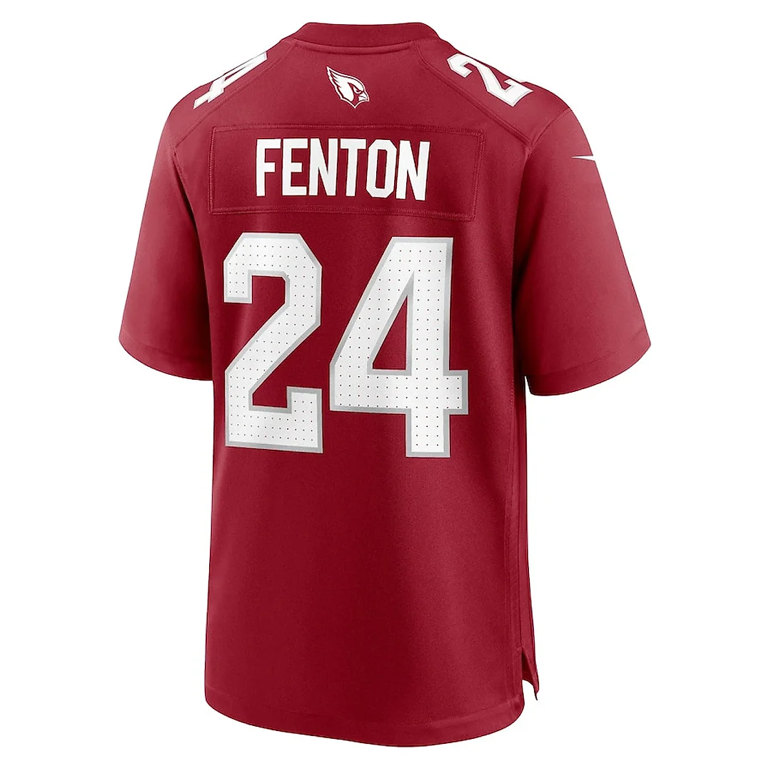 Zennovawear Rashad Fenton 24 Arizona Cardinals Team Game Men Jersey - Cardinal