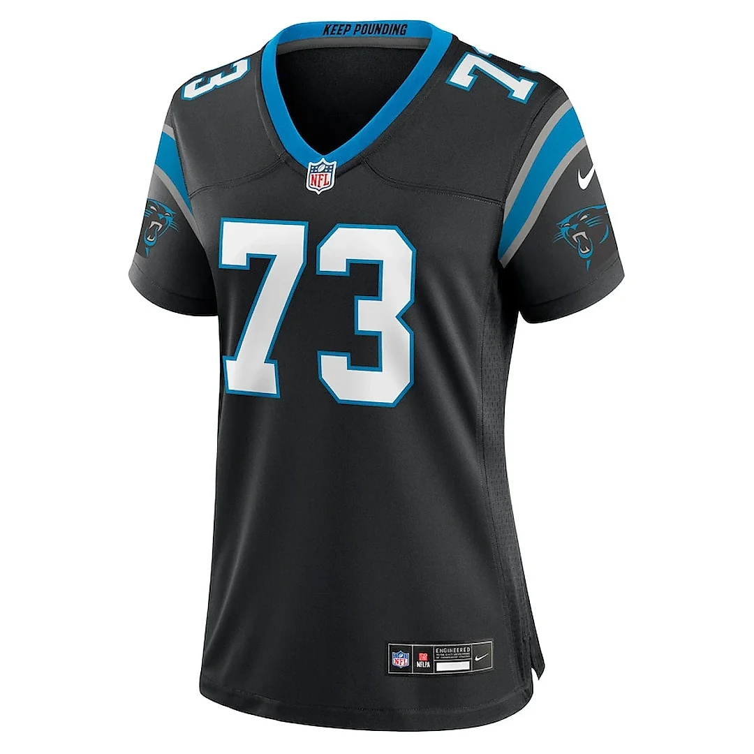 Zennovawear Rashard Lawrence 73 Carolina Panthers Game Women Jersey - Black
