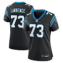 Zennovawear Rashard Lawrence 73 Carolina Panthers Game Women Jersey - Black