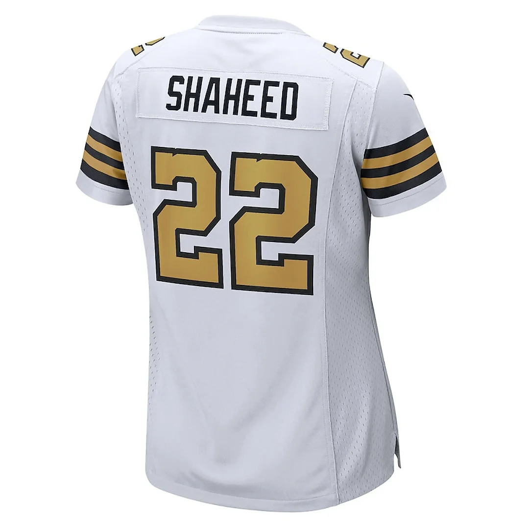 Zennovawear Rashid Shaheed 22 New Orleans Saints Women Alternate Game Jersey - White