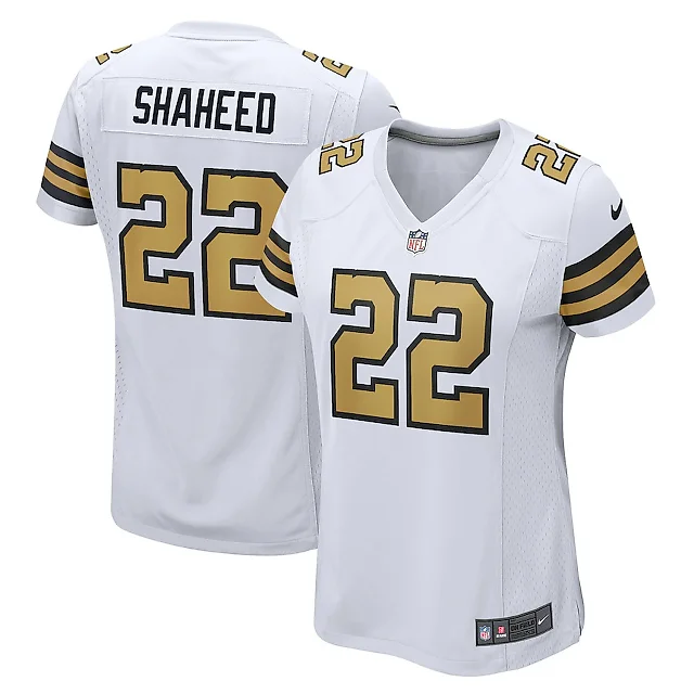 Zennovawear Rashid Shaheed 22 New Orleans Saints Women Alternate Game Jersey - White