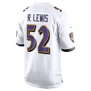 Zennovawear Ray Lewis 52 Baltimore Ravens Men Retired Game Jersey - White