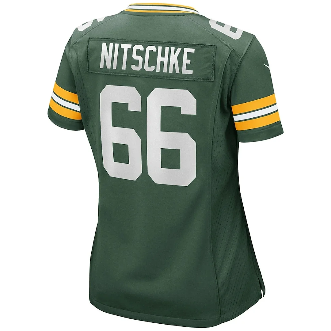 Zennovawear Ray Nitschke 66 Green Bay Packers Women Game Retired Jersey - Green