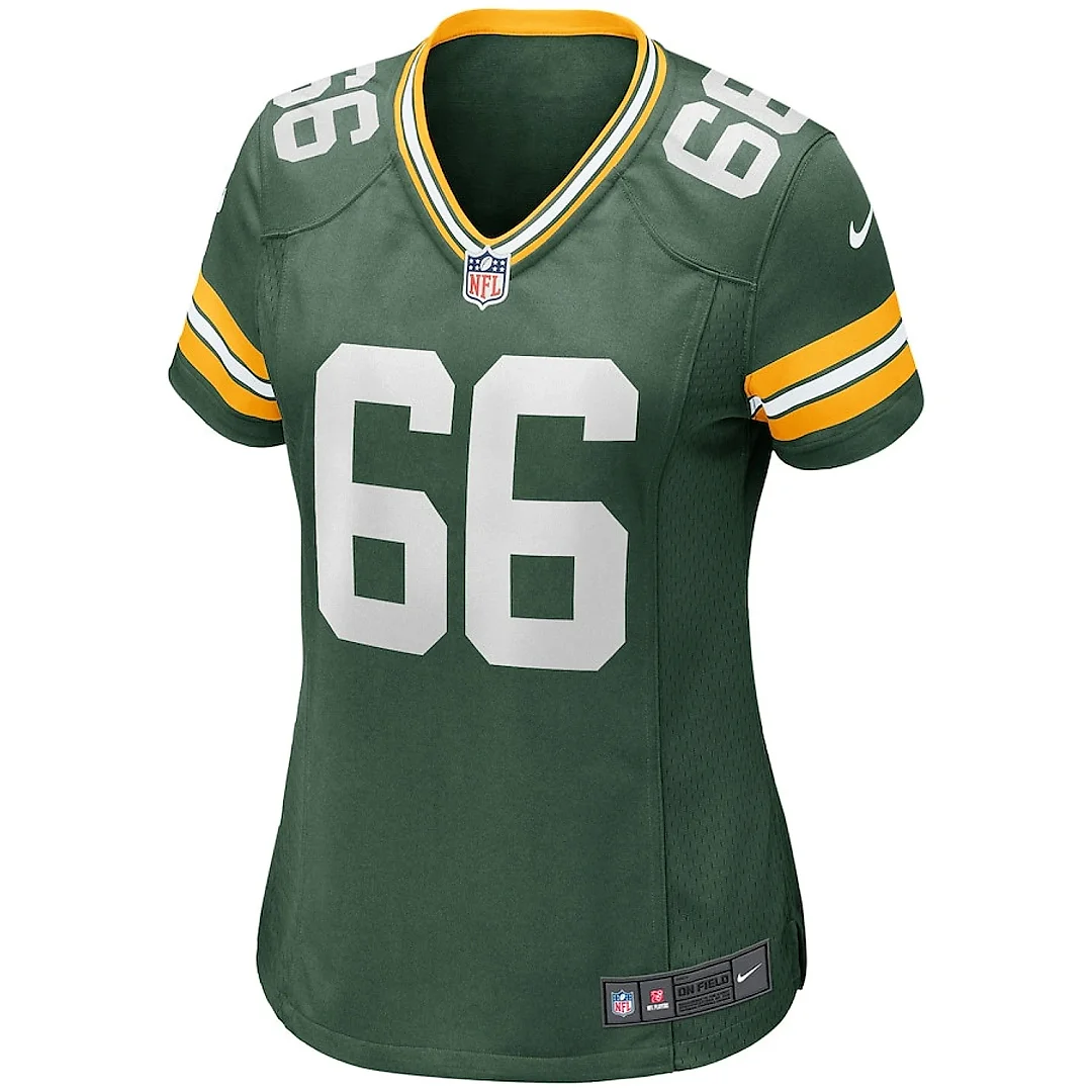 Zennovawear Ray Nitschke 66 Green Bay Packers Women Game Retired Jersey - Green