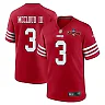 Zennovawear Ray-Ray McCloud III 3 San Francisco 49ers NFC Champions Patch Game Men Jersey - Scarlet