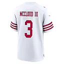 Zennovawear Ray-Ray McCloud III 3 San Francisco 49ers NFC Champions Patch Game Men Jersey - White